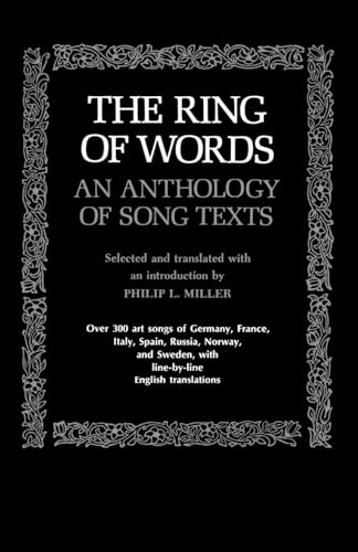 The Ring of Words: An Anthology of Song Texts (The Norton Library)